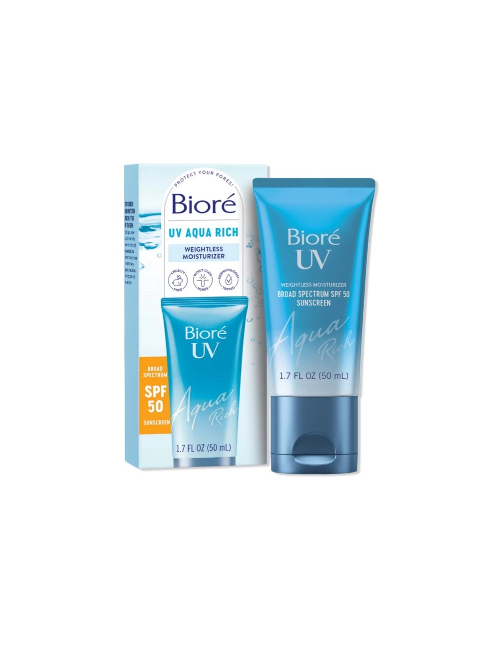 Biore UV Aqua Rich Daily Hydrating Facial
Moisturizer SPF 50